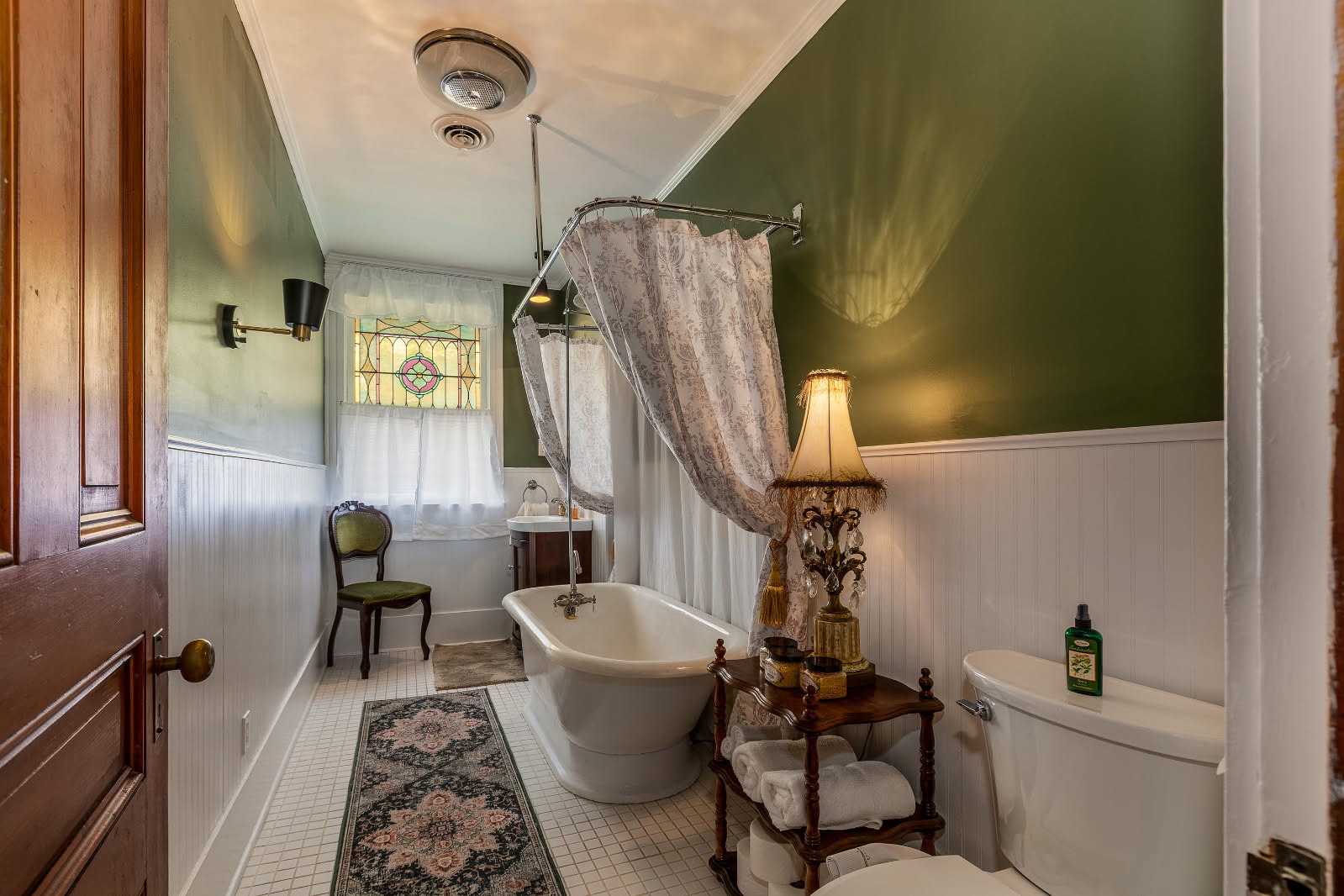 Bathroom with a full bath and bathtub