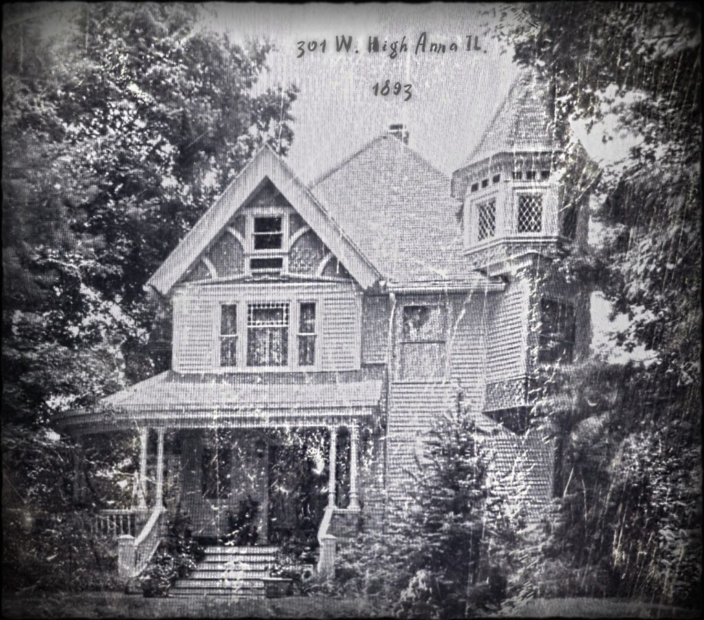 black and white photo of victorian house